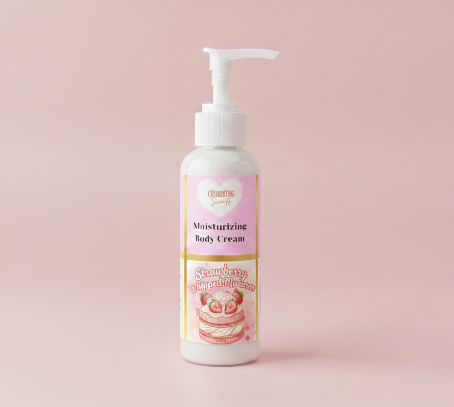 Strawberry Whipped Macaron Body Cream